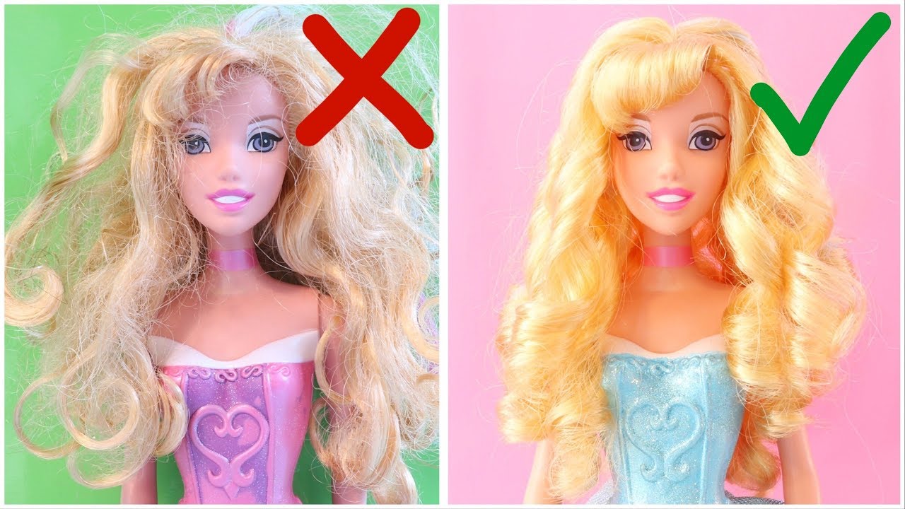 geleidelijk Zonsverduistering Bekend Never Too Old for Dolls! Doll DIYs For Disney Princess Aurora Sleeping  Beauty Hairstyles and Clothes - YouTube