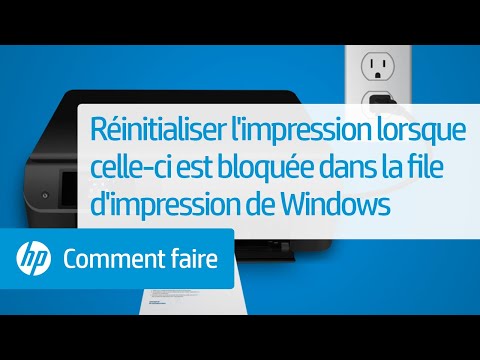 Réinitialiser l'impression lorsque celle-ci est bloquée dans la file d'impression de Windows | HP