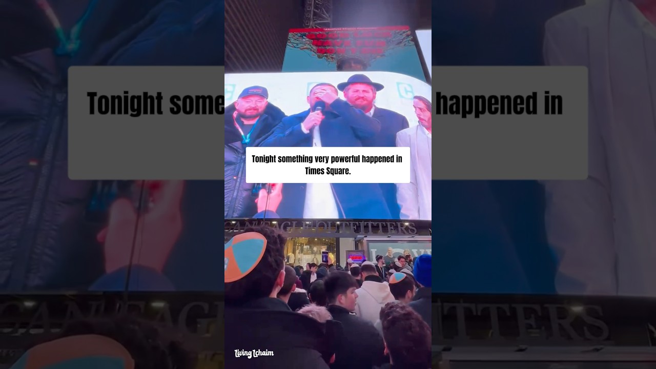 POWERFUL: Released Hostage Says Shema Yisrael in Middle of Times Square NYC