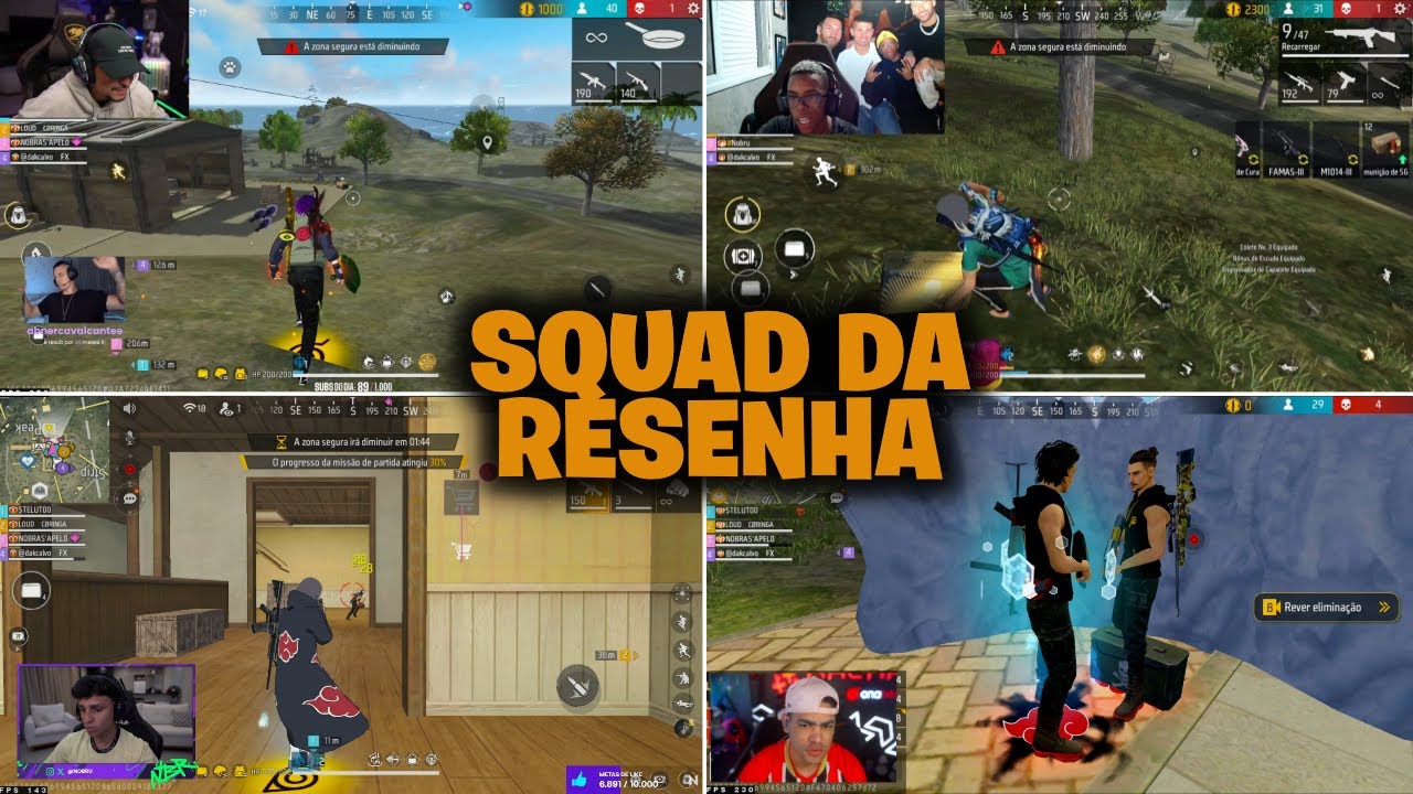 CORINGA NO SQUAD DA RESENHA NO FREE FIRE #54 #loudcoringa - YouTube