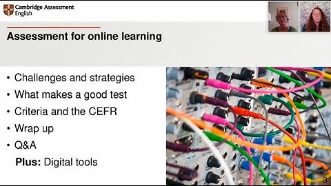 Assessment for online learning