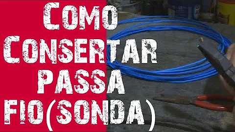 Como passar fio em eletroduto entupido?