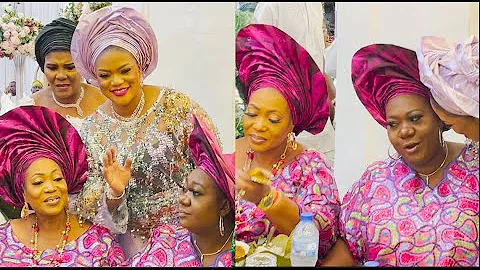 Pure Love, Watch How Ooni Of Ife’s 1st Wife Gist & Plays With Her In-Law At Her Grand Wedding