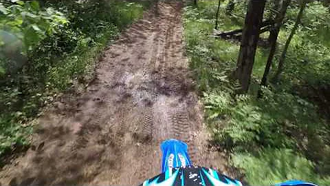 Dirt bike fun in the woods