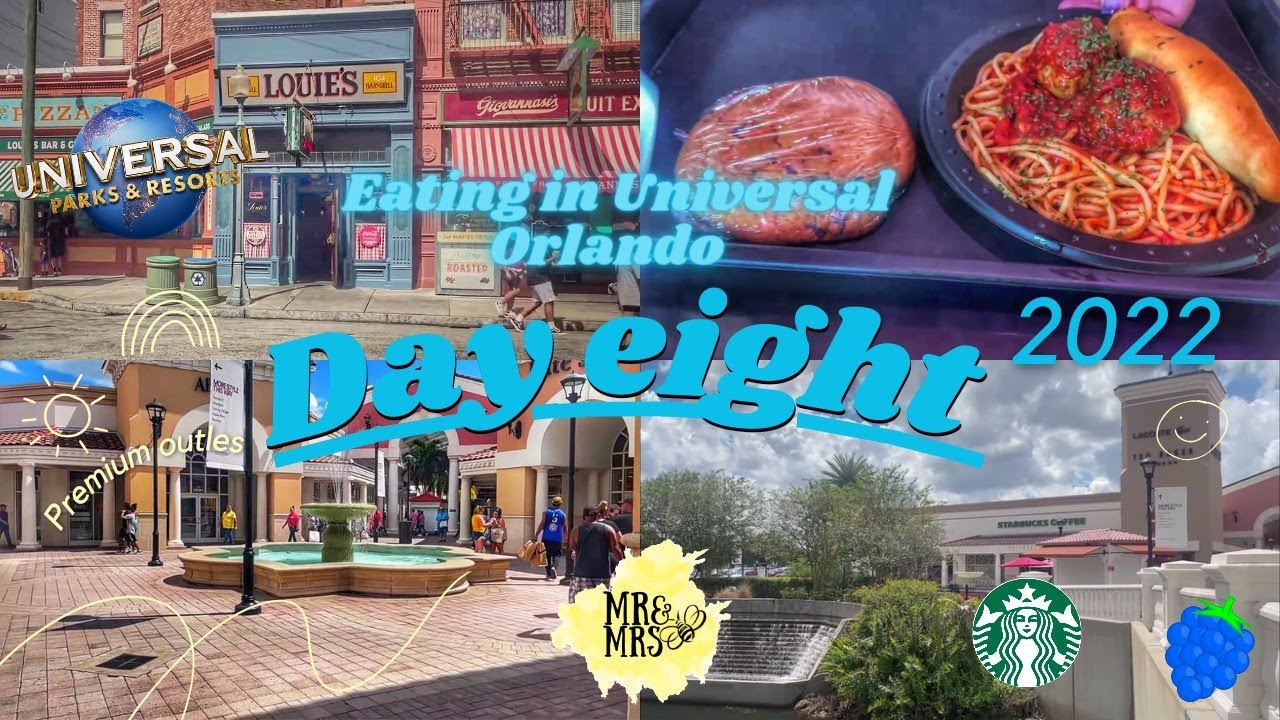 Budget FOOD in the PARKS| Florida vlog Day 8 Universal Studios and Outlet Shopping!