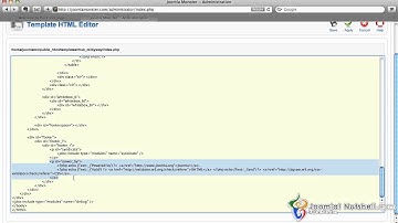 Change Copyright Footer - Joomla Nutshell 1.5 Tutorial
