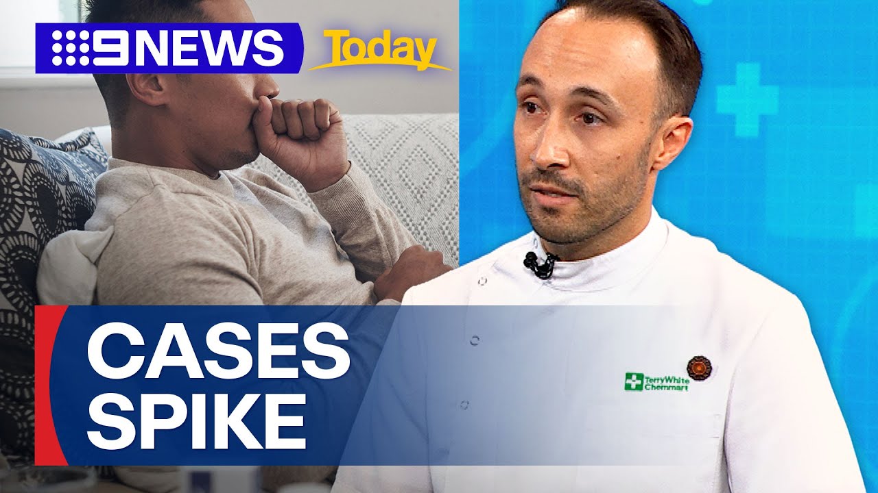 Cases of whooping cough soar across Australia | 9 News Australia