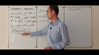 PARAMETRIC EQUATIONS 1 (CONICS)