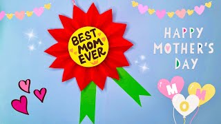 Paper Badge Step by Step Tutorial | Mother’s Day Crafts Ideas For Kids | 母親節獎DIY