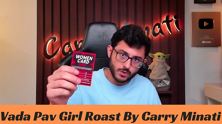 Vada Pav Girl Roast | @CarryMinati
