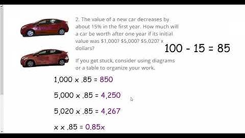 Unit 4 Lesson 8  Percent Increase and Decrease with Equations