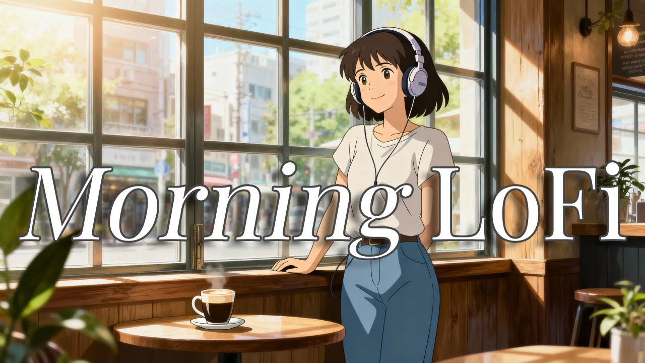 Morning Green Café LoFi ☀️ Cozy Focus | Vintage Café LoFi