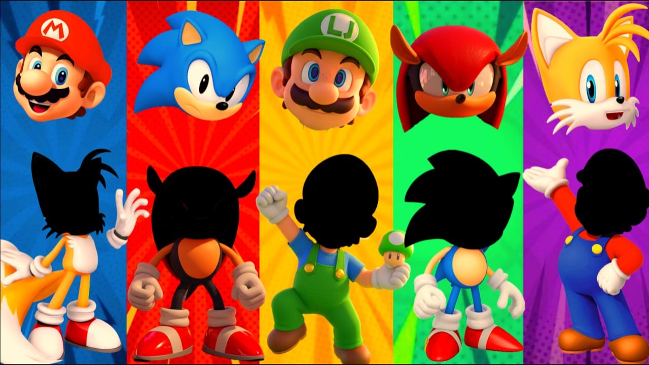 5 ROUNDS Wrong Eyes Quiz! Can YOU Guess Mario, Sonic, Luigi, Knuckles & Tails? Full Challenge