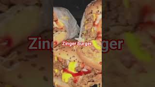 Cafe Asia ka zinger burger 🍔 #food #chineseburger #burger #foodie