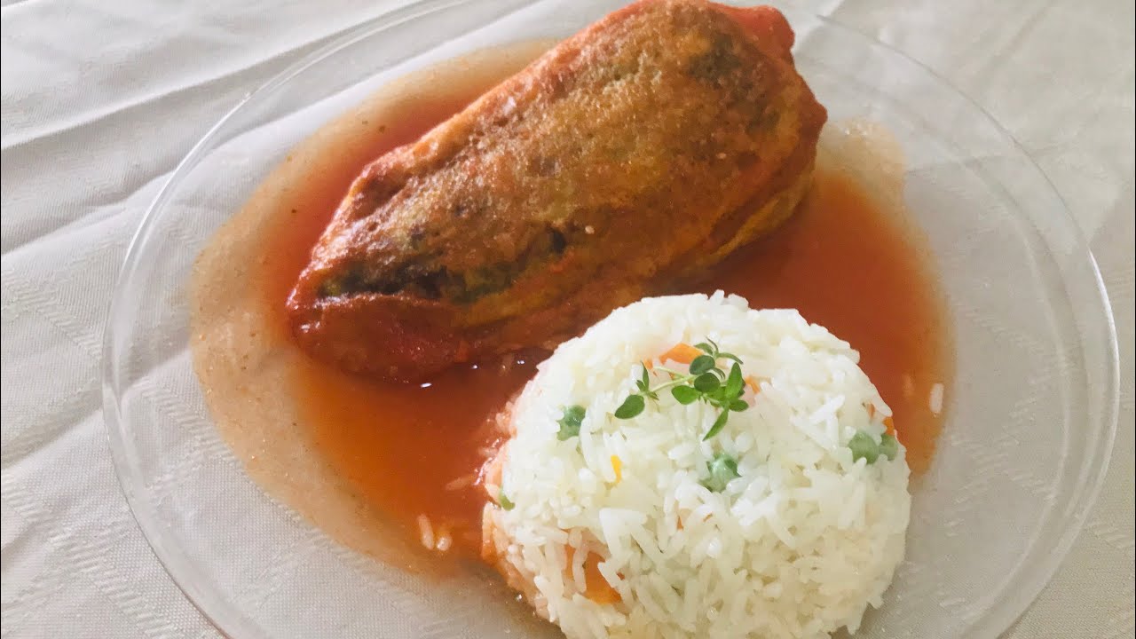 Chiles rellenos de carne de puerco 🐷