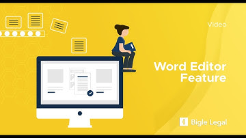 Automating contracts made simple - Word editor feature from Bigle Legal.