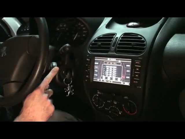 Autoradio 2-DIN Doppel DIN Blende Einbauset für Peugeot 206