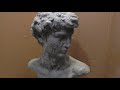 Голова Давида. Точная копия из бетона.  Скульптура своими руками. Микеланджело Буонарро́ти. 3 часть.
