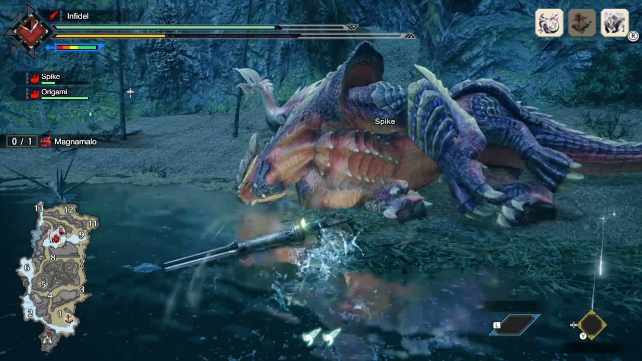 Monster Hunter Rise - Magnamalo - Lance - Clad in Hellfire