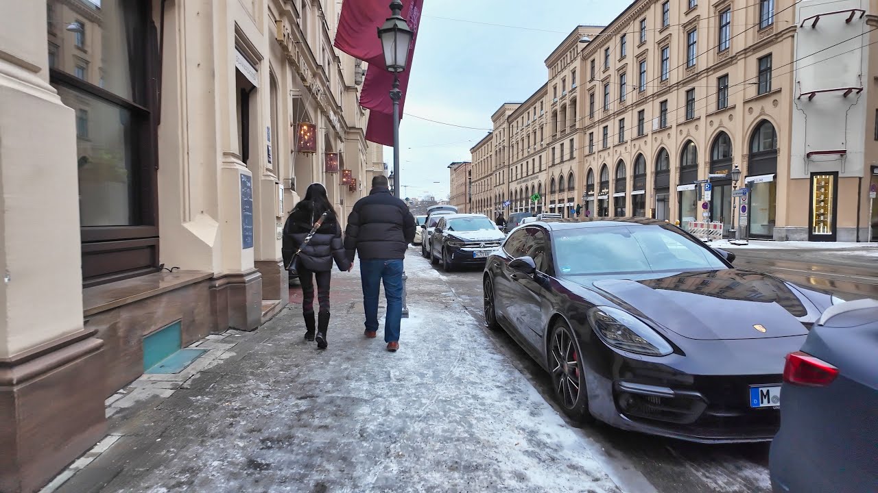 Elegant City Walk Along Maximilianstraße | 4K Munich Walk
