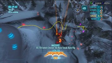SSX - Gameplay - Bulldog Trick It - New Zealand Mount Wakefield (Demo)