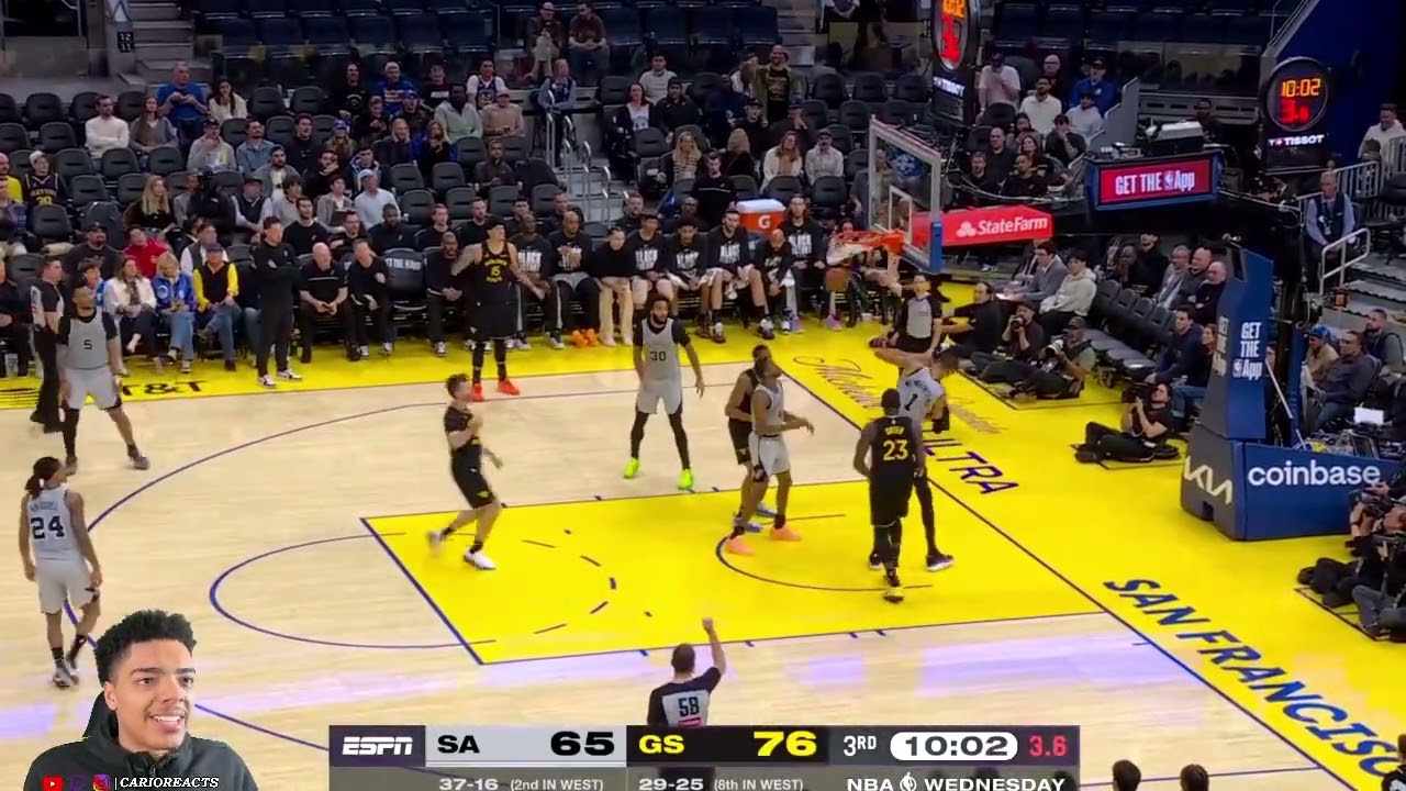 CarioReacts To Spurs vs Warriors | FULL GAME HIGHLIGHTS | February 11, 2026!!!