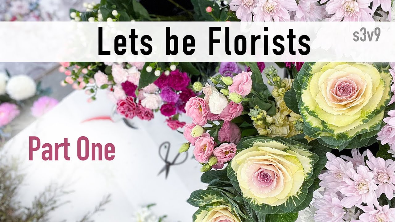 Part 1:  Preparing Flowers for Florist Use. Stripping leaves, checking stems, wiring Gerberas.