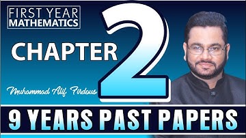 Past Papers | First Year Mathematics | Chapter 2  | Muhammad Atif Firdous