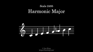 Scale 2485: Harmonic Major