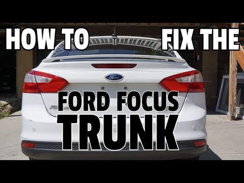 열리지 않는 자동차 트렁크를 고치는 방법-Ford Focus 2013에만 해당