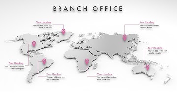 #078 MacOS Keynote Animation Tutorial Map Location Branch office Principle #StayHome #WithMe