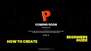 How to create coming soon page | Bootstrap, HTML, CSS, JS, Particles