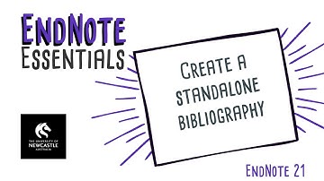 Create a standalone bibliography in EndNote