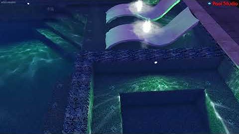 Geometric Pool/ Spa W/ Tanning Ledge