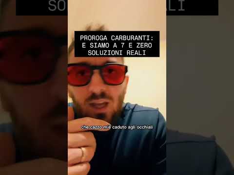 Video Il Governo Italiano ha appena prorogato per lennesima volta lo sconto sui carburanti