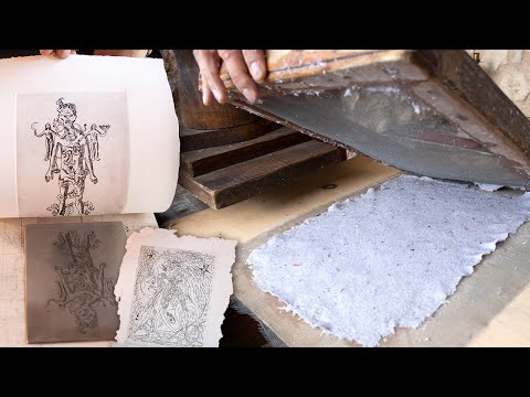 Ремесленная бумага и ее использование в различных техниках печати и традиционной гравюры