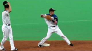 20110507マックの守備練習お楽しみ中＠札ド