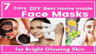 7 Easy DIY Best Homemade Face Masks for Bright, Glowing Skin DIY, HomeMadeFaceMasks, LifeHacks,