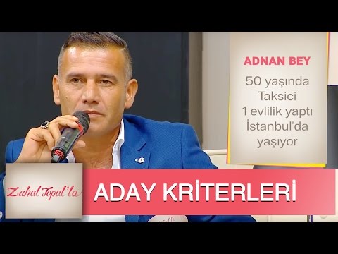 Zuhal Topal'la 1. Bölüm (HD)  |  Adnan ve Şeyma'nın Aday Kriterleri