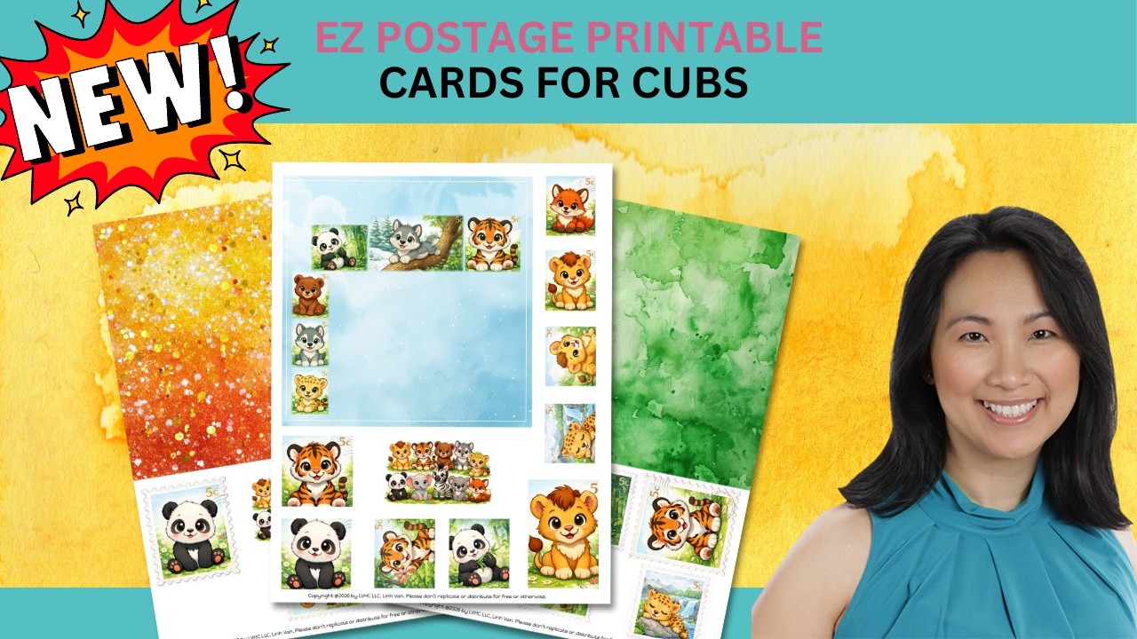 NEW! EZ Postage Printable: Cards For Cubs