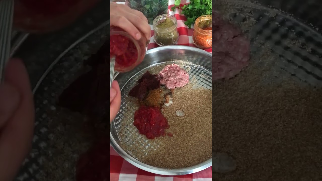 ANTEP USULÜ ÇİĞ KÖFTE  #food #yemektarifleri #youtubeshorts #yemek