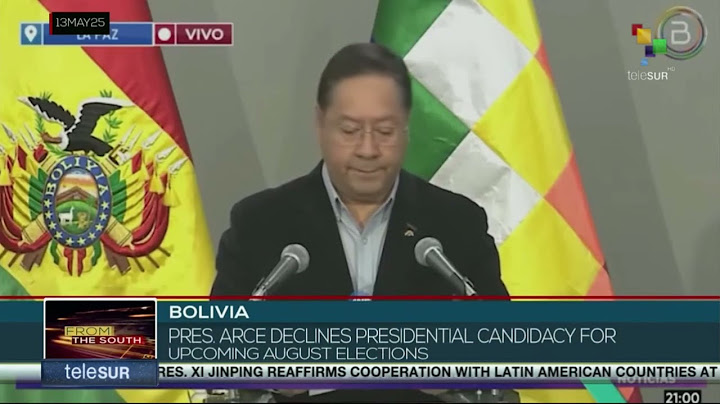 Pres. Luis Arce declines from candidacy for the presidency of the country