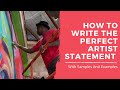 How to write an Artist Statement for artists - Examples & Samples included