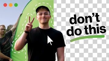 Green Screen made easy tutorial - Avoid this mistake