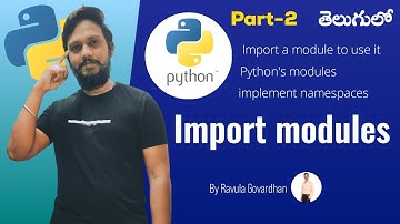 [Python in Telugu]: How to Import Modules in Python in Telugu