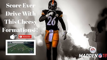 CHEESIEST FORMATION IN MADDEN | ONE PLAY TD Full Offensive Scheme!! | Madden 18 Glitch Tips & Tricks