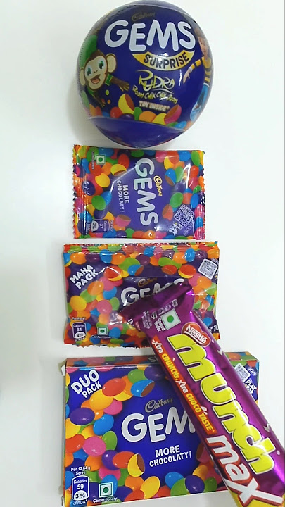 Cadbury GEMS Chocolate | Cadbury Gems surprise Ball || Cadbury Gems || Munch Chocolate || #Abcd 6
