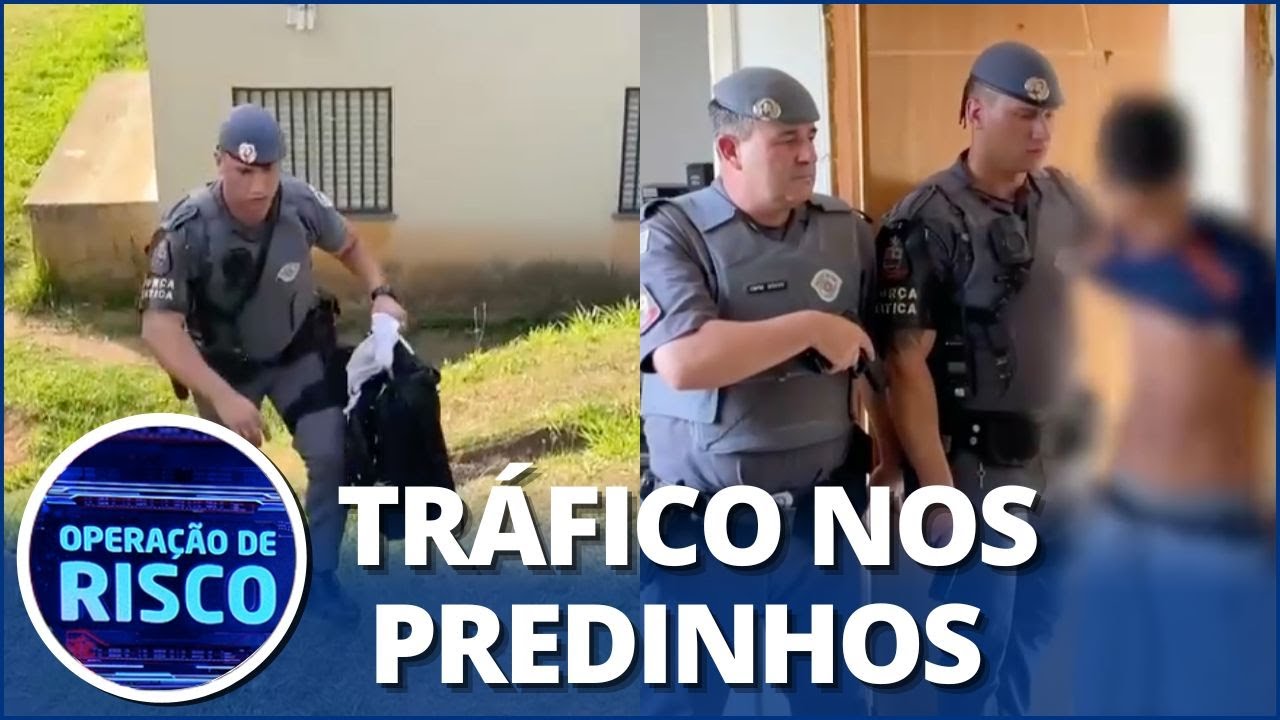 Traficante joga droga pela janela do apartamento para despistar polícia