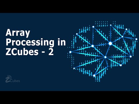 Array processing functions in ZCubes   2