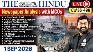 The Hindu Analysis - 1st September | The Hindu Newspaper Today with MCQs | Aasim Sir